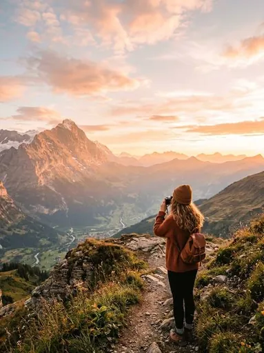 Golden hour landscape