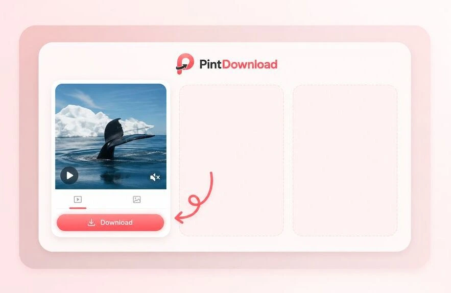 Preview and download the Pinterest media file